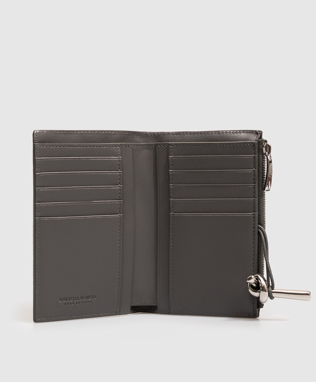 Bottega Veneta Серый кожаный портмоне Andiamo 876346VCPP2 изображение 3