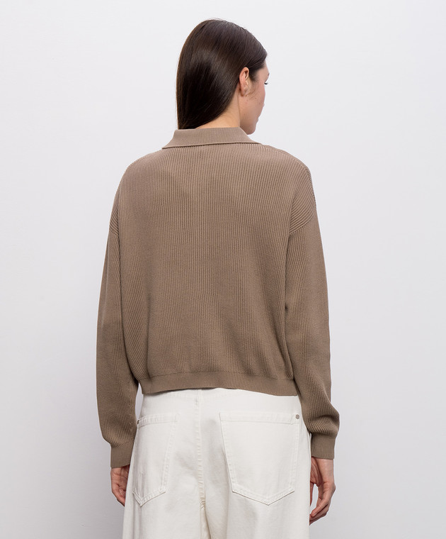 Brunello Cucinelli Коричневый джемпер M19194705 изображение 4