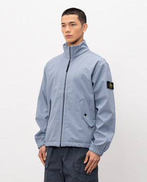 Stone Island Блакитна куртка з патчем логотипа L1S154100022S0A22