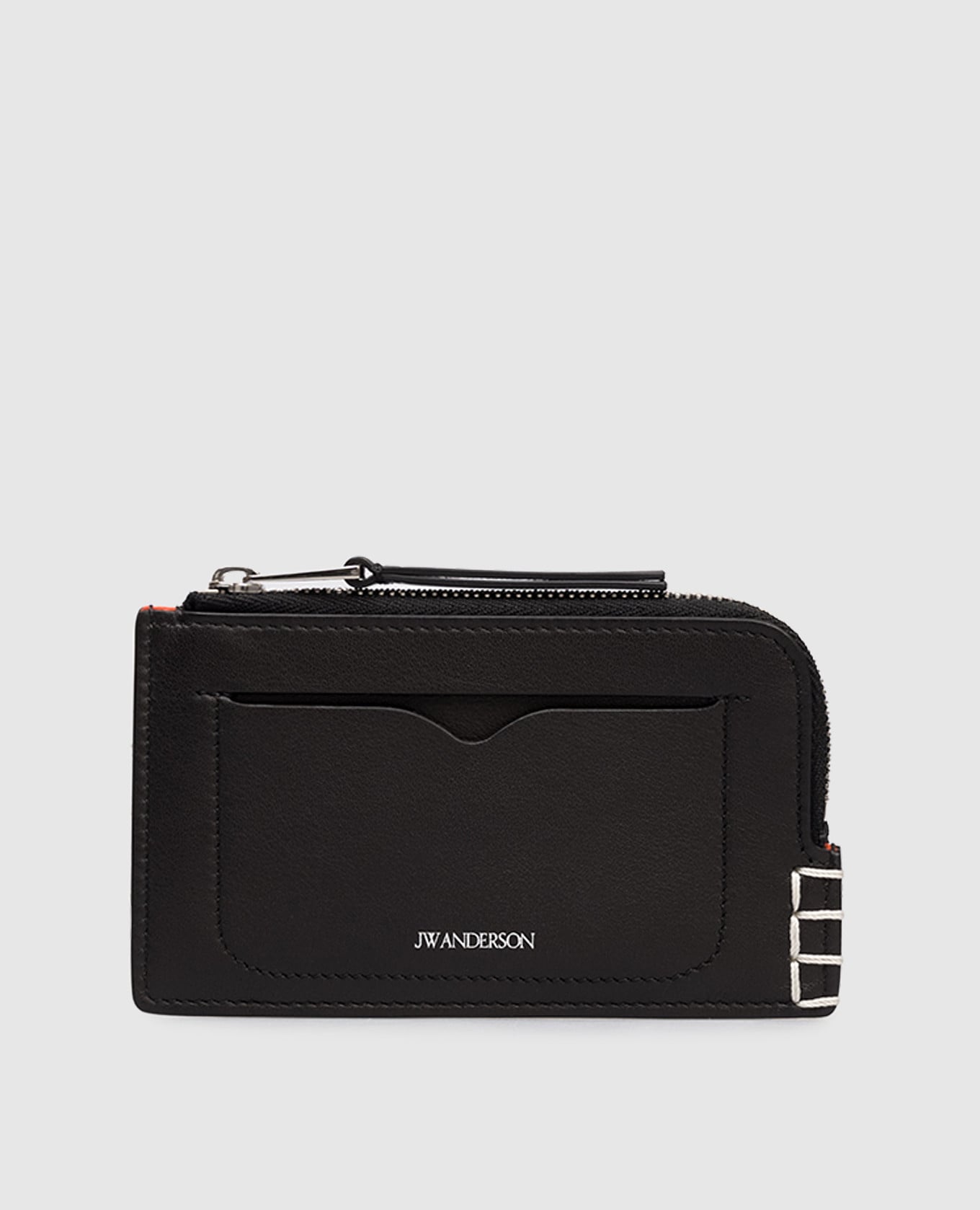 Черный кожаный картхолдер Loafer