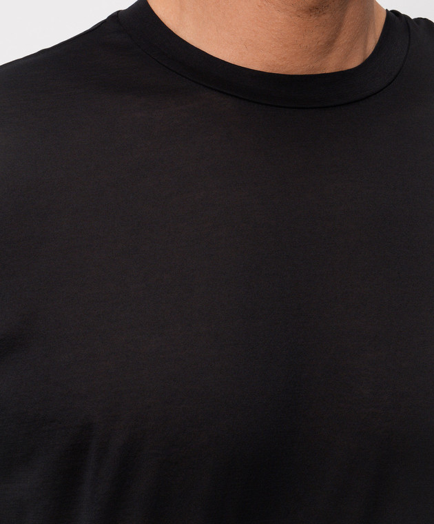 C.P. Company Чорна футболка з принтом логотипа MTS243A110666W зображення 5