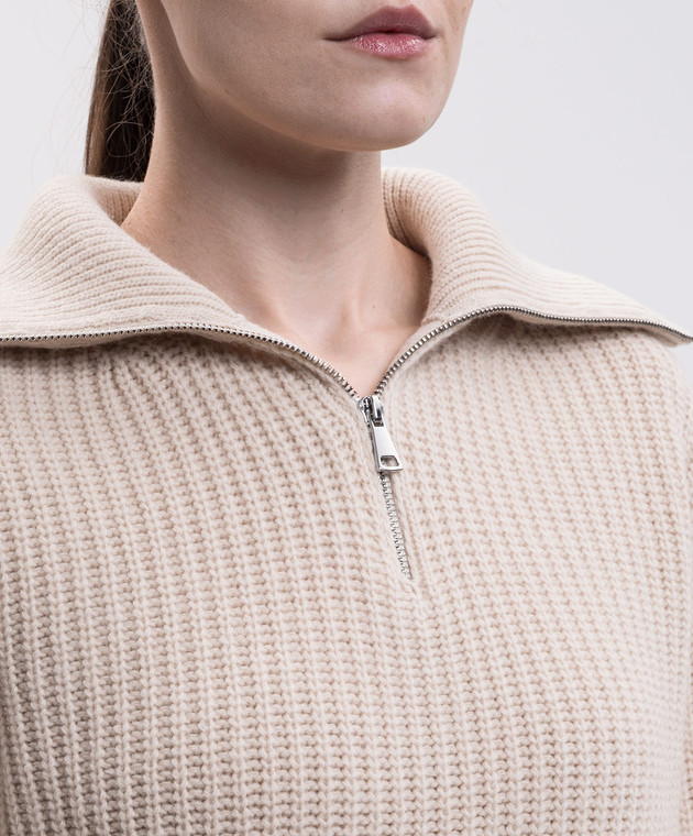 Max Mara Weekend Бежевий светр LASER з вовни WKDLASER зображення 5