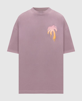 Palm Angels Фиолетовая футболка I Love PA PWAA07BS26JER004