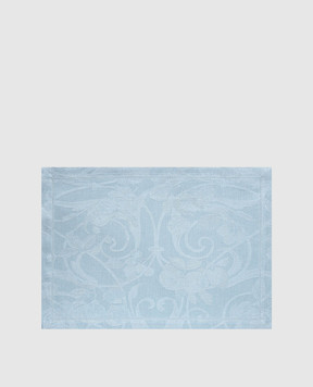 Le Jacquard Fraincais Блакитний столовий килимок Tivoli з льону 31306