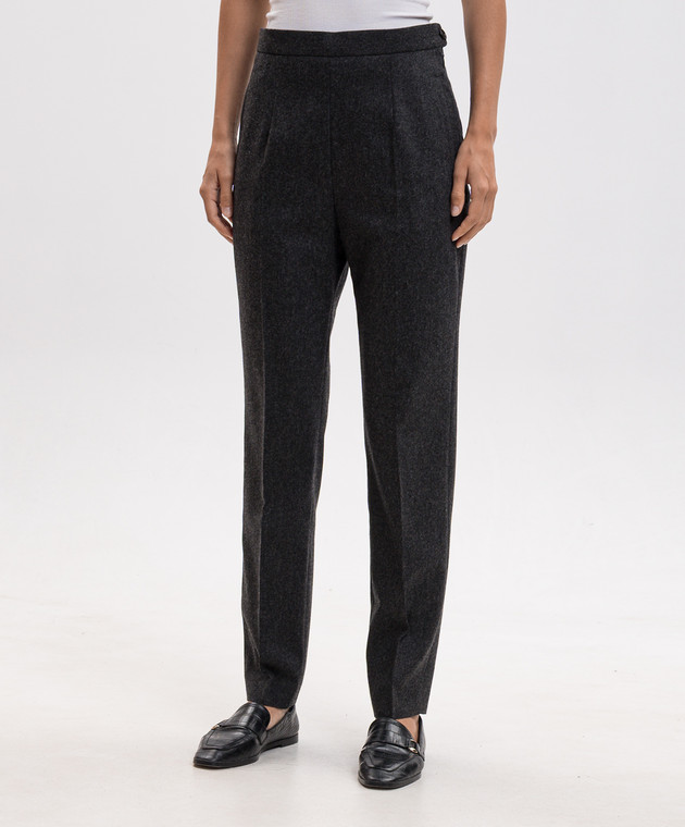 Jil Sander Серые брюки из шерсти J02KA0392J40333 изображение 3