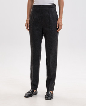 Jil Sander Серые брюки из шерсти J02KA0392J40333