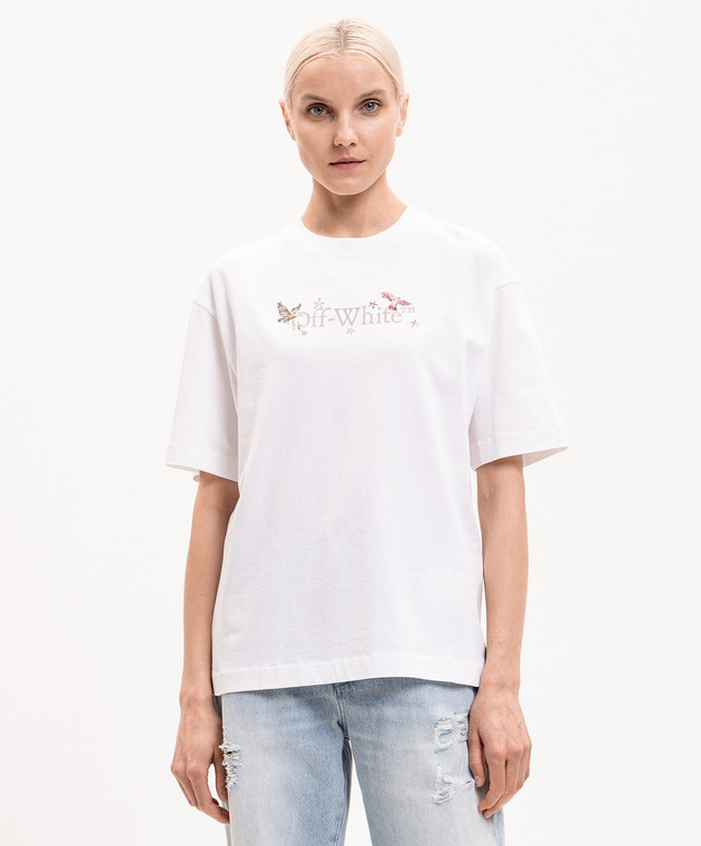 Off-White Біла футболка Dream Arrow 29A00302T зображення 3