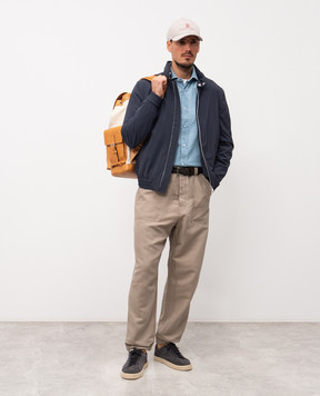 Brunello Cucinelli Бежеві штани з льоном MH255S2470