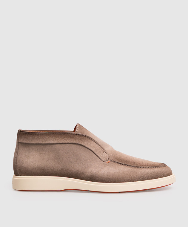 Santoni Бежевые замшевые дезерты MGDG17823TICBGEX