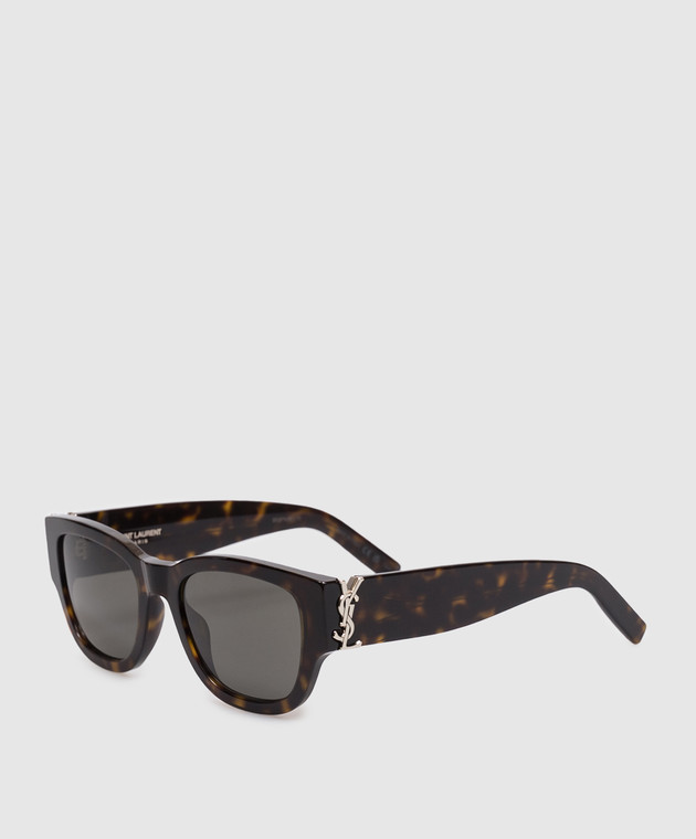 Saint Laurent Коричневые солнцезащитные очки М174 A003E1Y9956 изображение 3