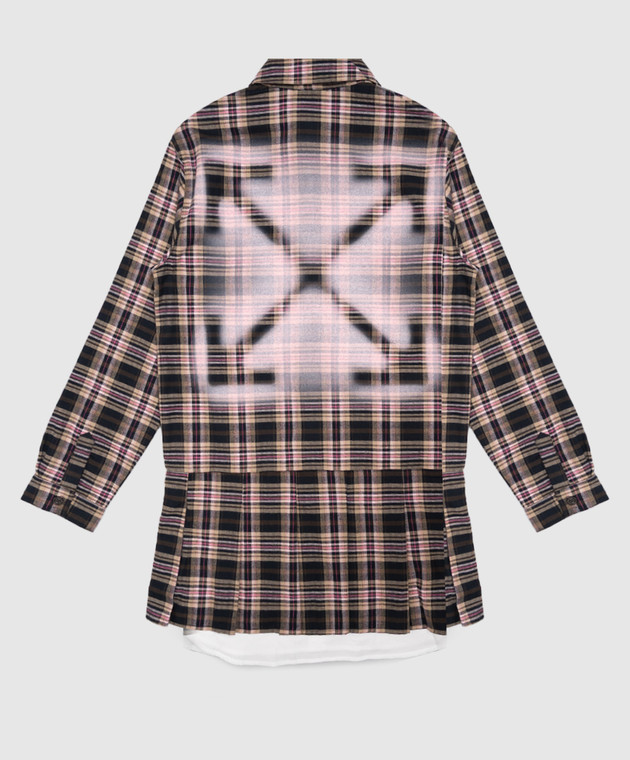 Off-White Детское платье в узор 44GDB06LF26F001 изображение 2