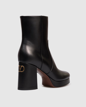 Valentino Чорні шкіряні ботильйони Fawcette 7W0S0NF1DSH