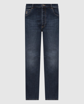 Brunello Cucinelli Синие джинсы с логотип патч M283PX1290