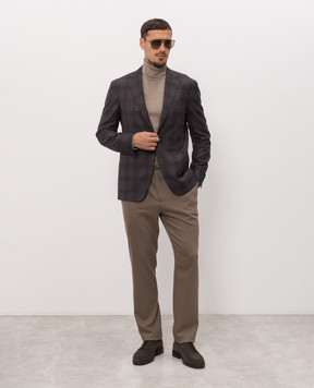 Canali Пиджак из шерсти в клетку CF0537613275