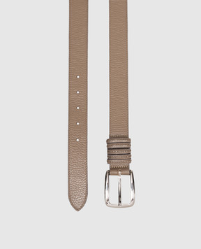 Peserico Коричневий шкіряний ремінь з логотипом A32599C0CC768