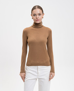 Max Mara Коричневий гольф Saluto з вовни SALUTO