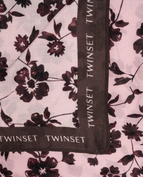 Twinset Рожева хустка в принт 262LI4BPP