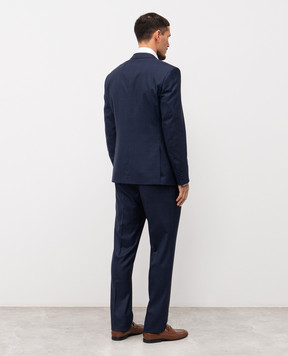 Stefano Ricci Синий костюм из шерсти M1SF432022HB