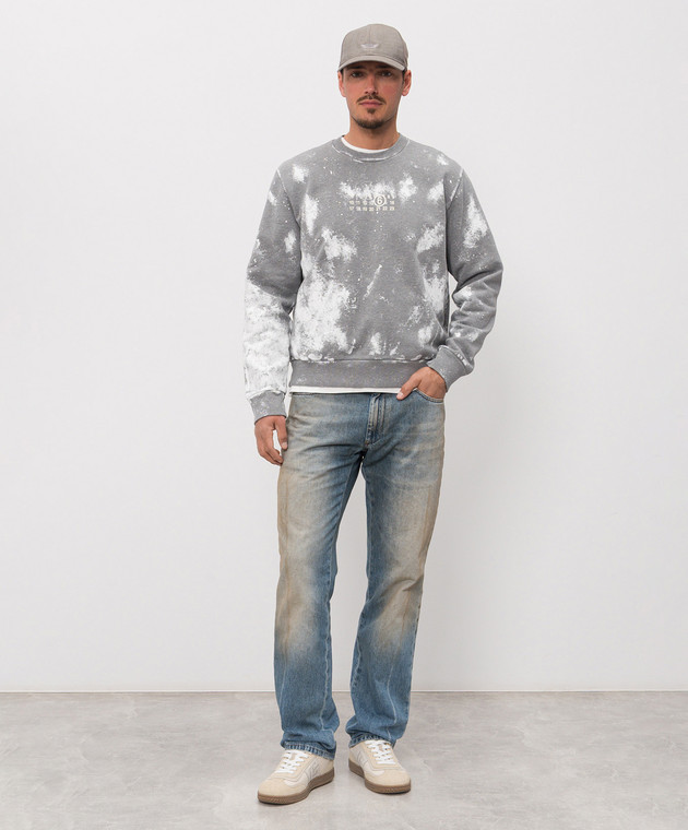 Maison Margiela MM6 Біла футболка з принтом логотипа SH2GC0038M20048 зображення 2