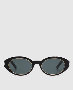 Saint Laurent Черные солнцезащитные очки Rim A003D0Y9956