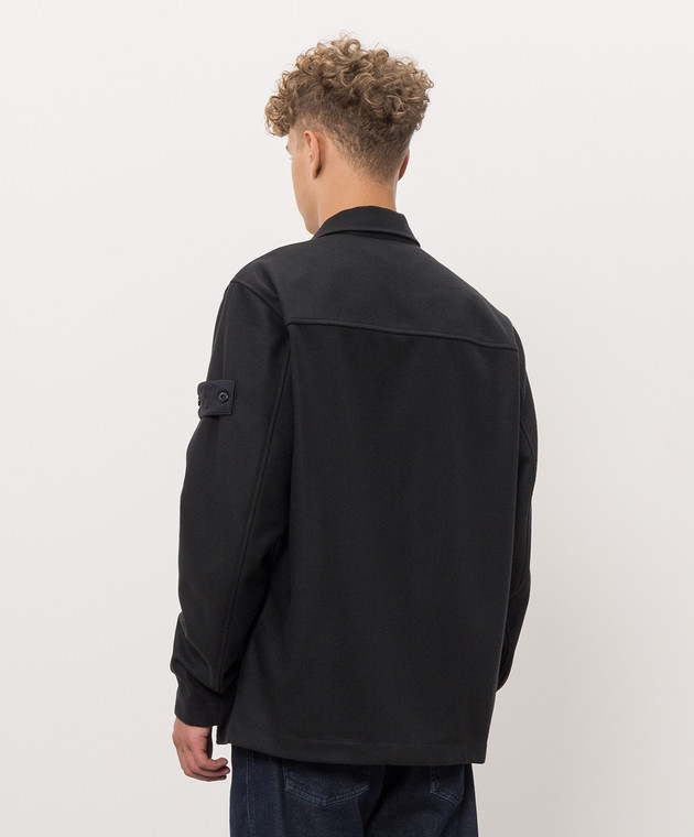 Stone Island Синяя куртка с шерстью L2S151200020S0F24 изображение 4