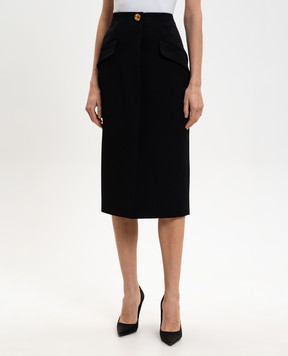 Givenchy Чорна спідниця з вовни BW411615CT