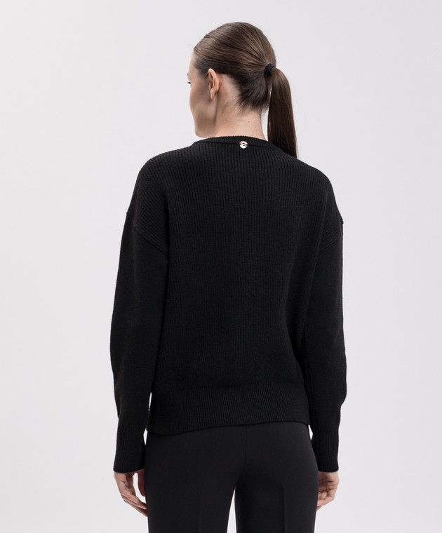 Twinset Черный свитер с бусинами 262AT3081 изображение 4