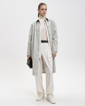 The Row Сіре пальто Pluma з вовни та кашеміру 10379W4019