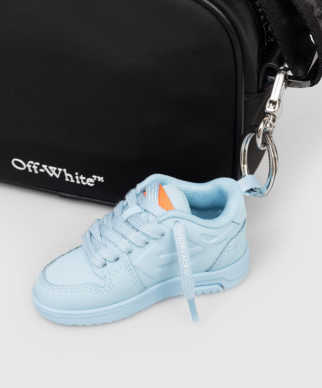 Off-White Блакитний брелок у вигляді кросовка Out Of Office OMZG097S26FAB001 зображення 3