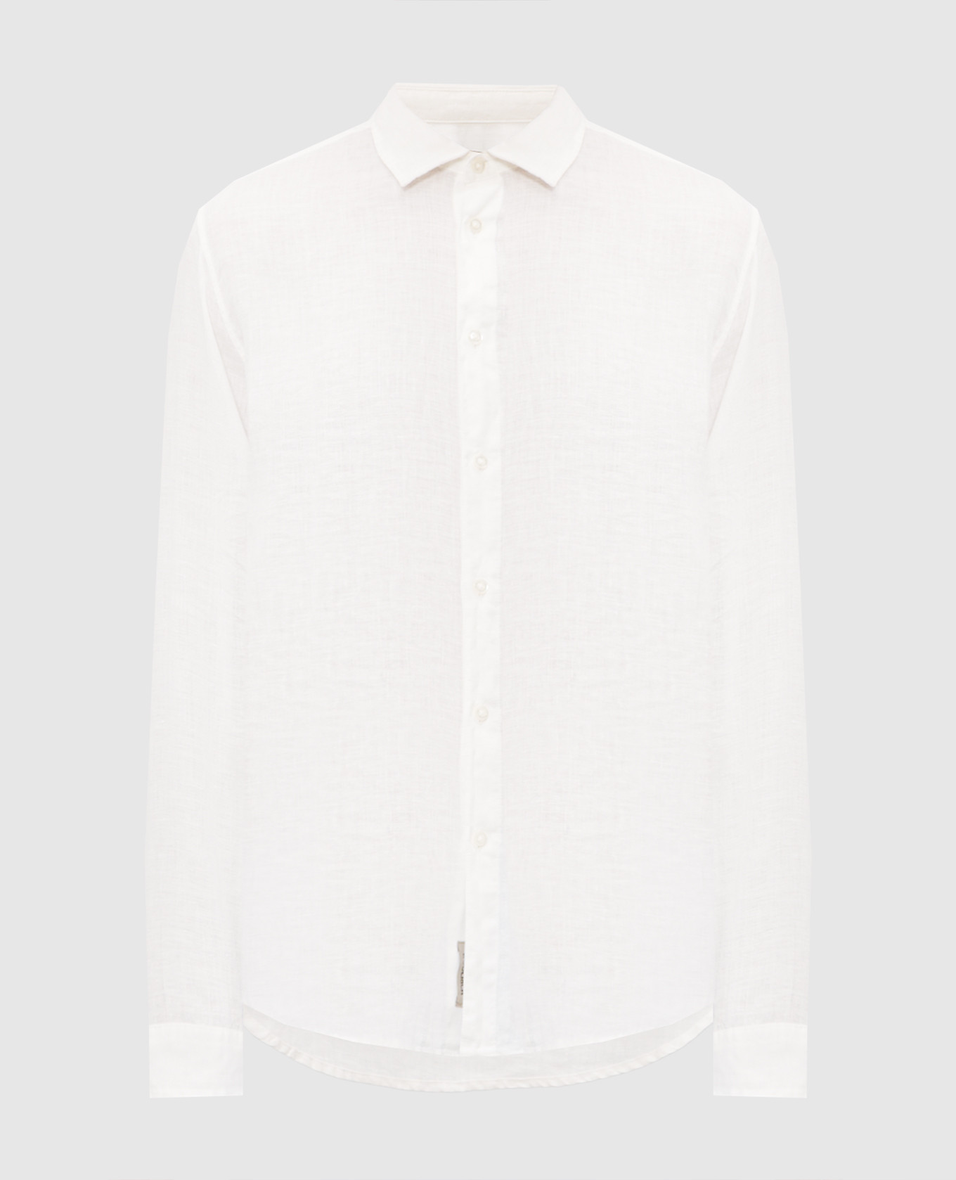 Белая рубашка из льна