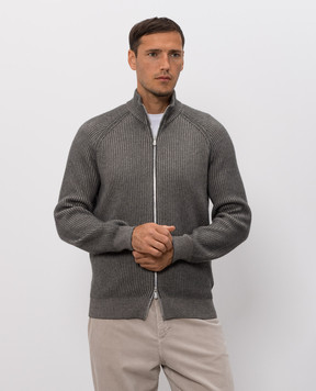 Brunello Cucinelli Зелений кардиган з кашеміру M22700506