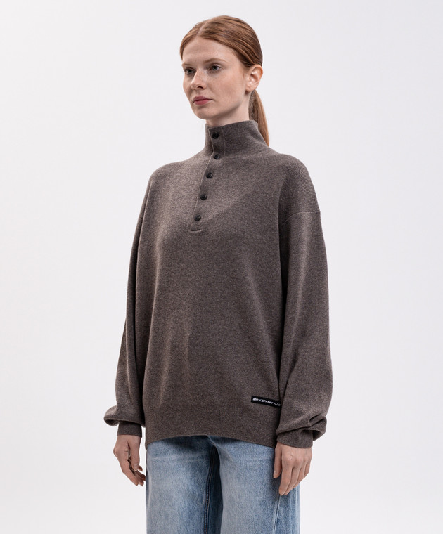 Alexander Wang Коричневый свитер с шерстью UKC4261001 изображение 3