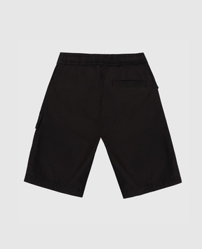 Stone Island Дитячі чорні шорти з патчем логотипа L1S16L100003S000168