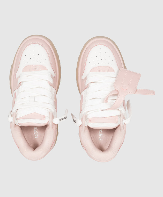 Off-White Рожеві шкіряні кросівки OOO Chunky OF05743655 зображення 4