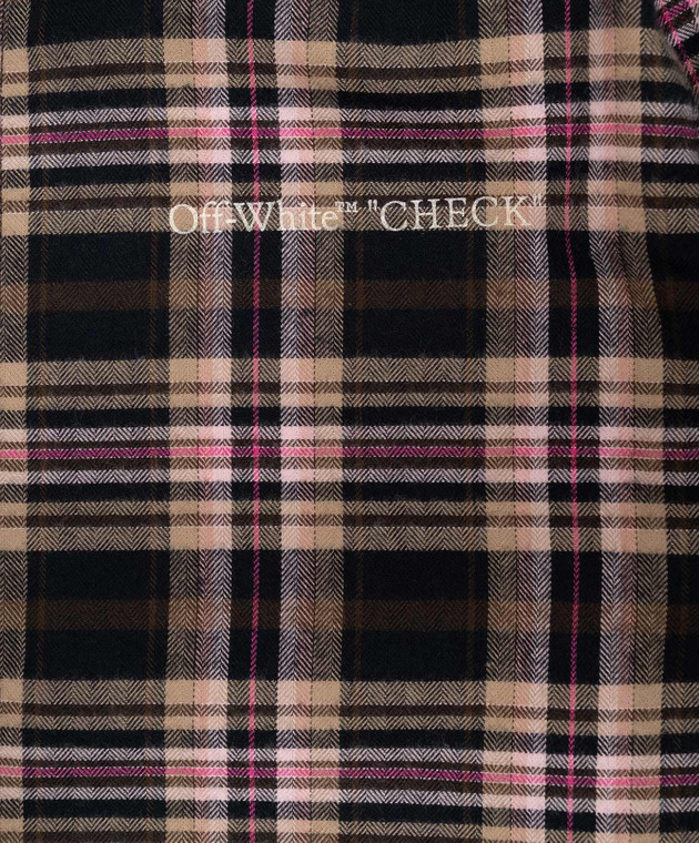Off-White Детское платье в узор 44GDB06LF26F001 изображение 3