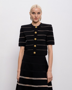 Balmain Черный кардиган GF0KL285KJ75