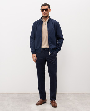 Stefano Ricci Синя куртка з логотипом MZJ5100110PL001H