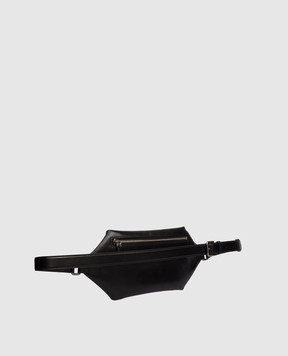 Dolce&Gabbana Чорна шкіряна поясна сумка Lock BM2188AU994