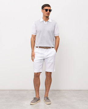 Stefano Ricci Білі шорти з льоном M1T6100180LCTL1U