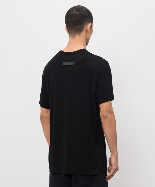 Heliot Emil Черная футболка MANE M09158 изображение 3