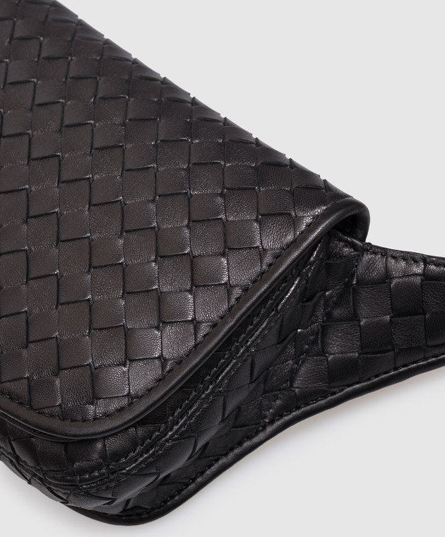 Bottega Veneta Чорна шкіряна поясна сумка Veneto 876334V6SE0 зображення 4