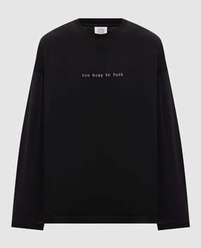 Vetements Черный лонгслив MH27LS198Bm