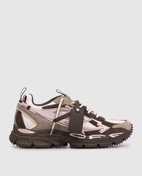 Off-White Коричневі комбіновані кросівки Be Right Back OMIA295S26LEA001