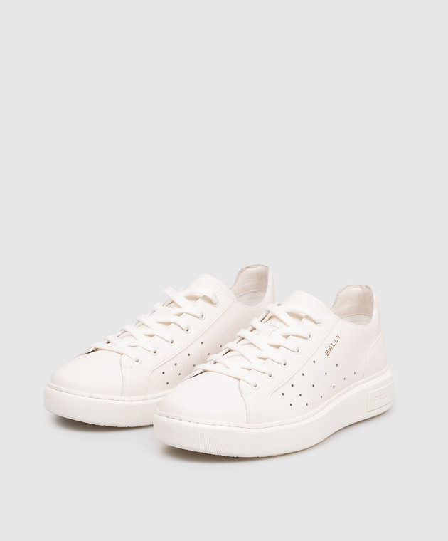 Bally Белые кожаные кроссовки Lift MSK0GCVT005 изображение 2