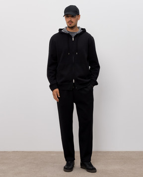 Brunello Cucinelli Серая футболка с брендовым принтом M0B138519