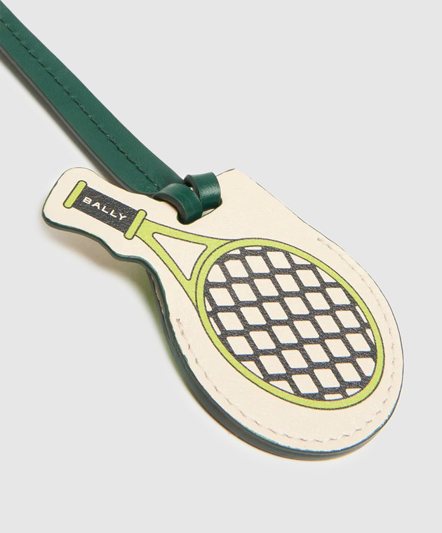 Bally Зеленый кожаный брелок для сумки Airbag MLO053VT852 изображение 3