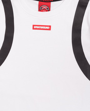 Sprayground Дитяча біла футболка Wonderful Mind Bear Backpack SPY1401