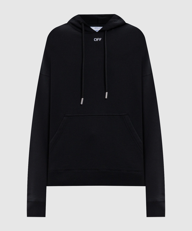 Off-White Чорне худі Scribble Narciso 2FE00722T
