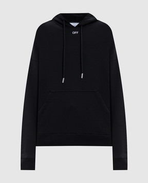Off-White Чорне худі Scribble Narciso 2FE00722T