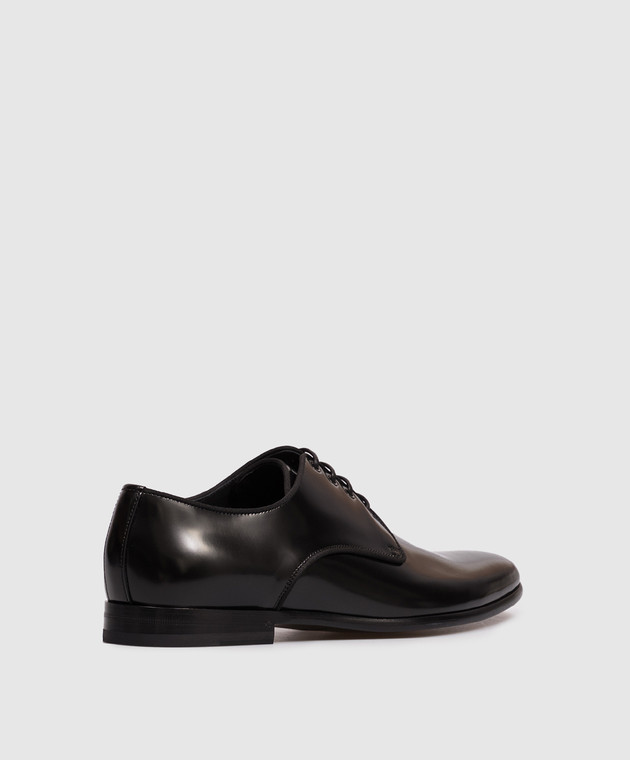 Dolce&Gabbana Черные кожаные глянцевые дерби A10703A1203 изображение 3